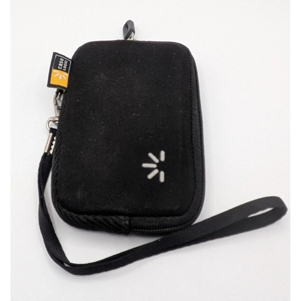 Case Logic Camera Pouch Unisex Small Black Good Padded Zip Case with Wrist Strap